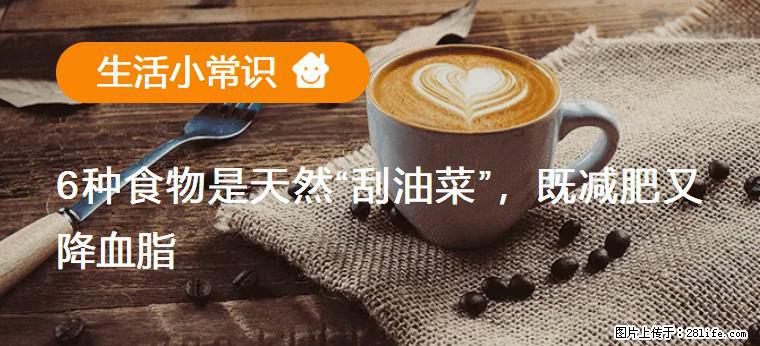 【生活小常识】6种食物是天然“刮油菜”，既减肥又降血脂 - 成都生活资讯 - 成都28生活网 cd.28life.net